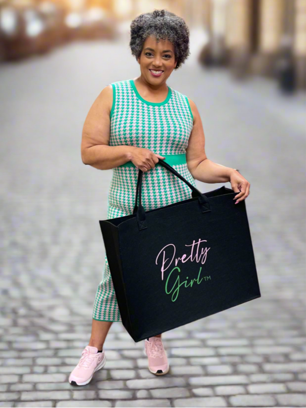 Reusable AKA® Felt Shopping Bags | Pretty Girl
