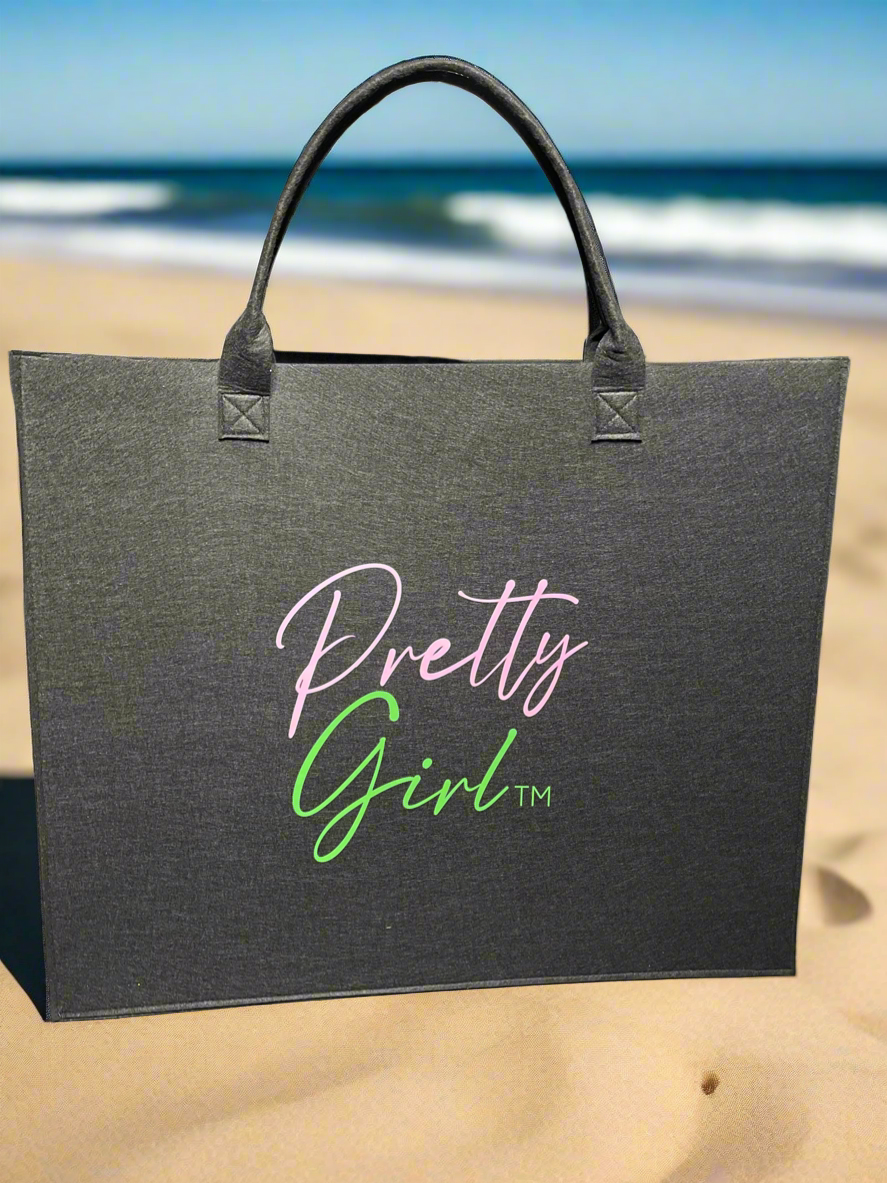 Reusable AKA® Felt Shopping Bags | Pretty Girl