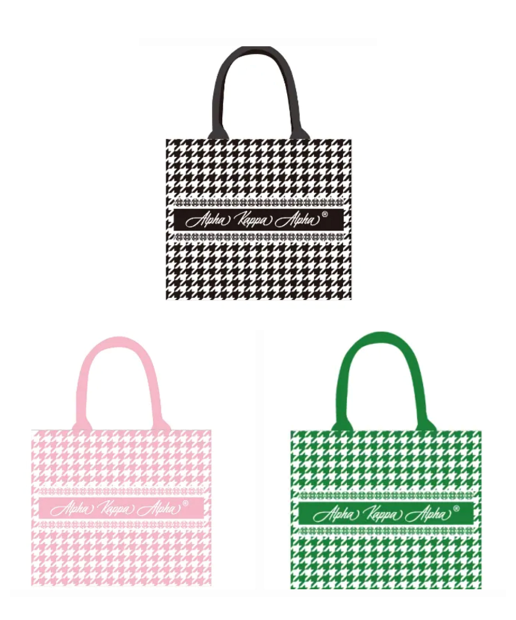 Alpha Kappa Alpha® Houndstooth Tote