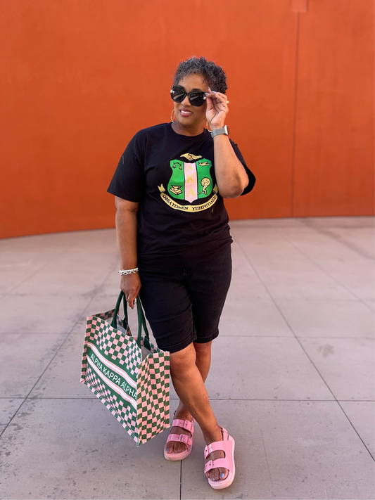 AKA® Coat of Arms Black Tshirt