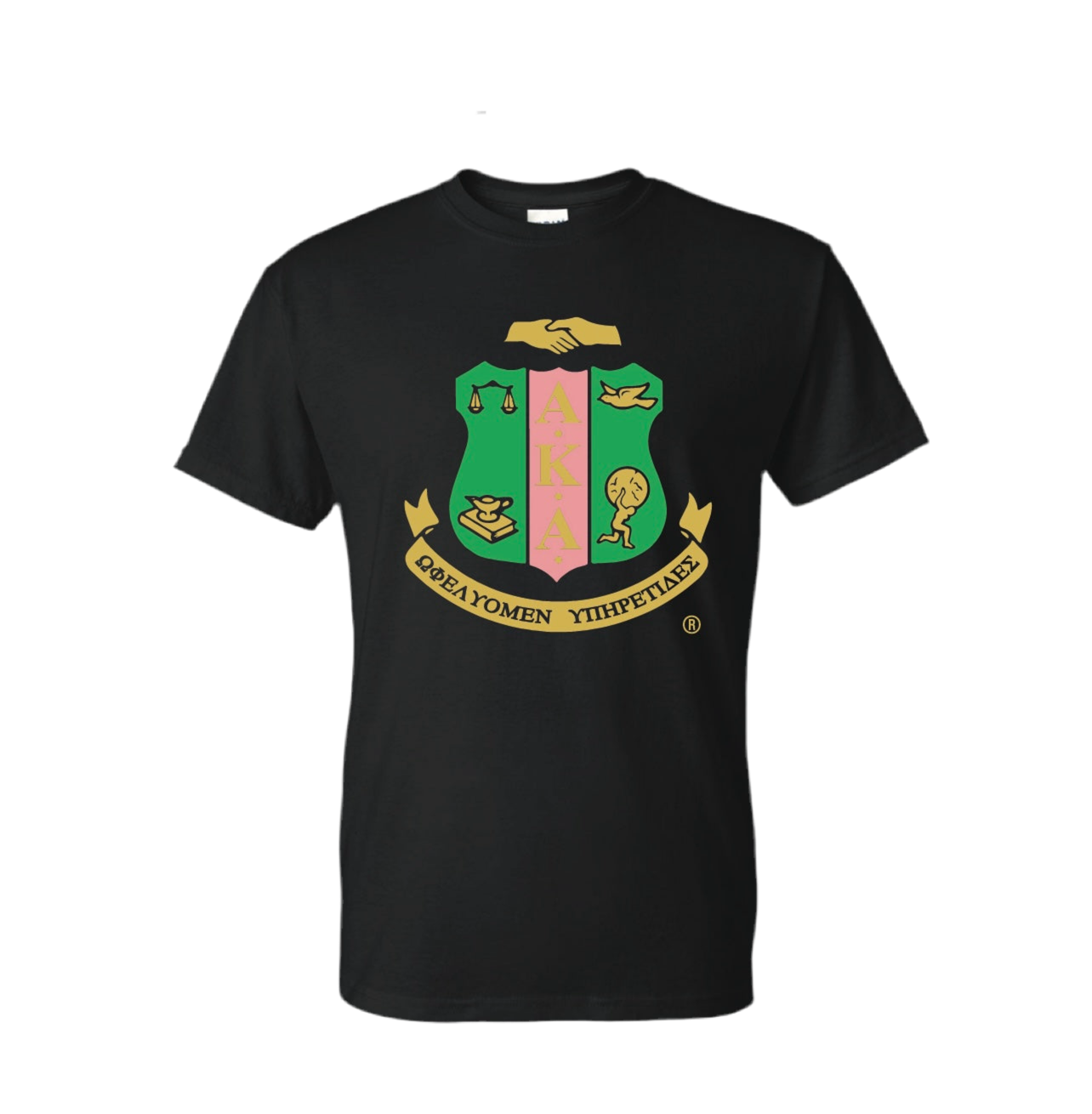 AKA® Coat of Arms Black Tshirt