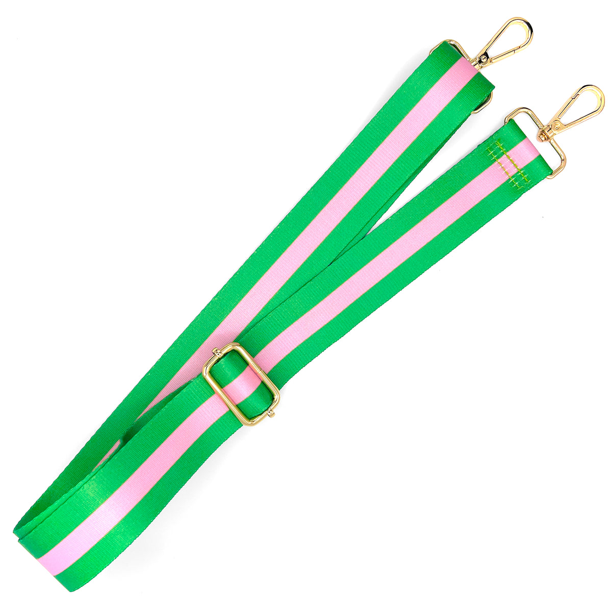 Bag Strap | Color Block - Pink + Green