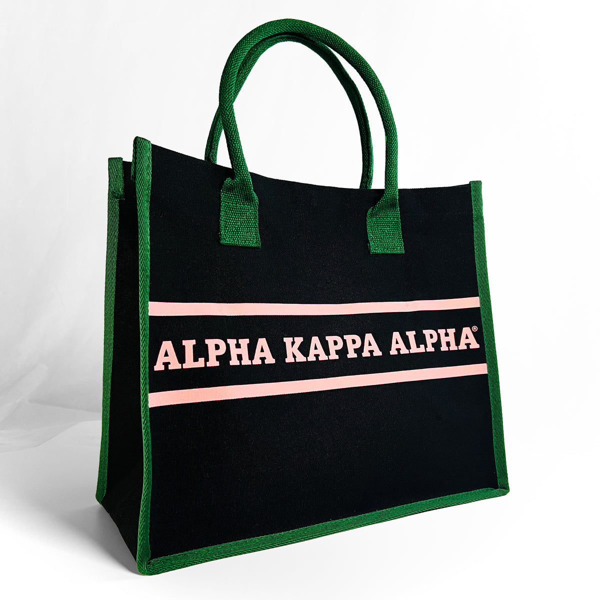 Alpha Kappa Alpha® Black Canvas Totes
