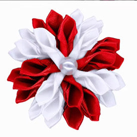 Corsage Brooch | Green & White