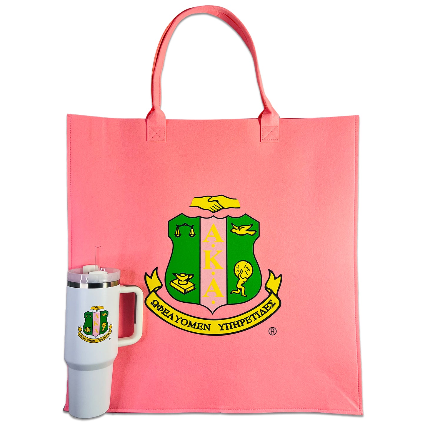 Reusable AKA® Felt Shopping Bags | Coat of Arms