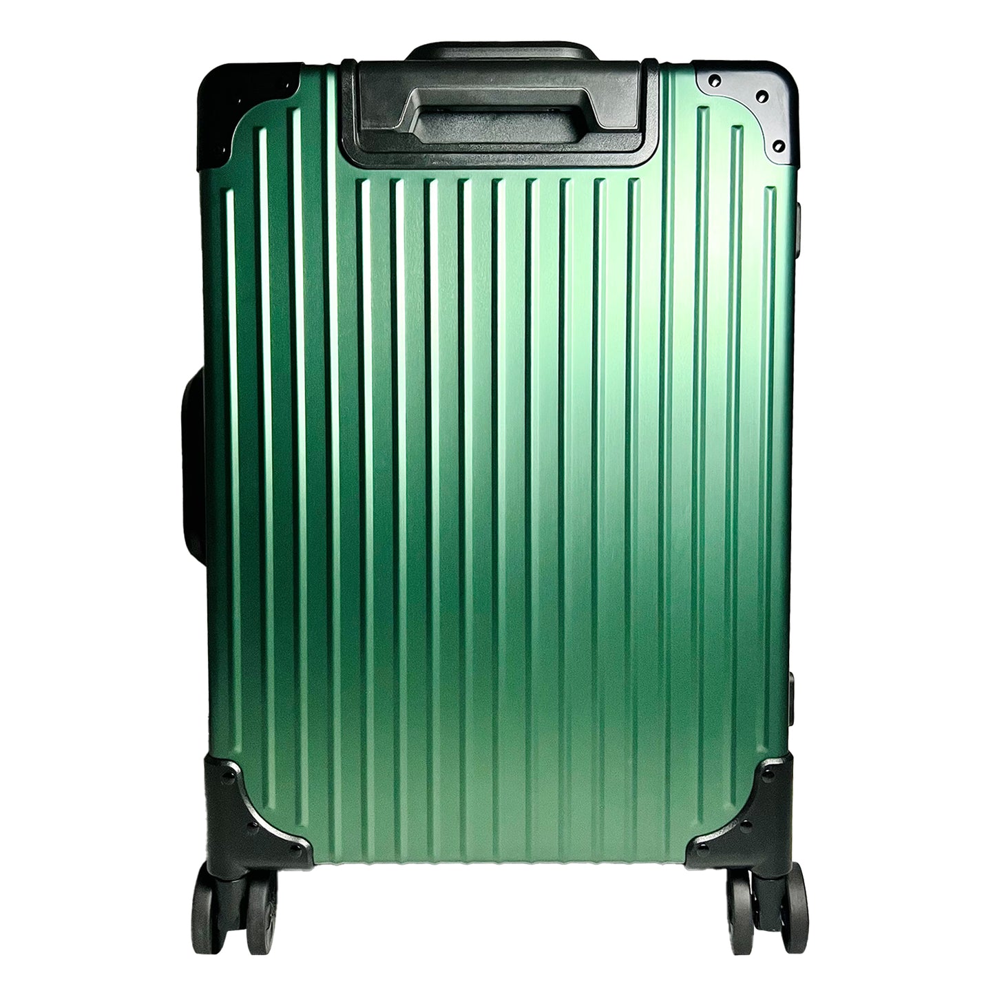 Checked Metal Luggage | 24"