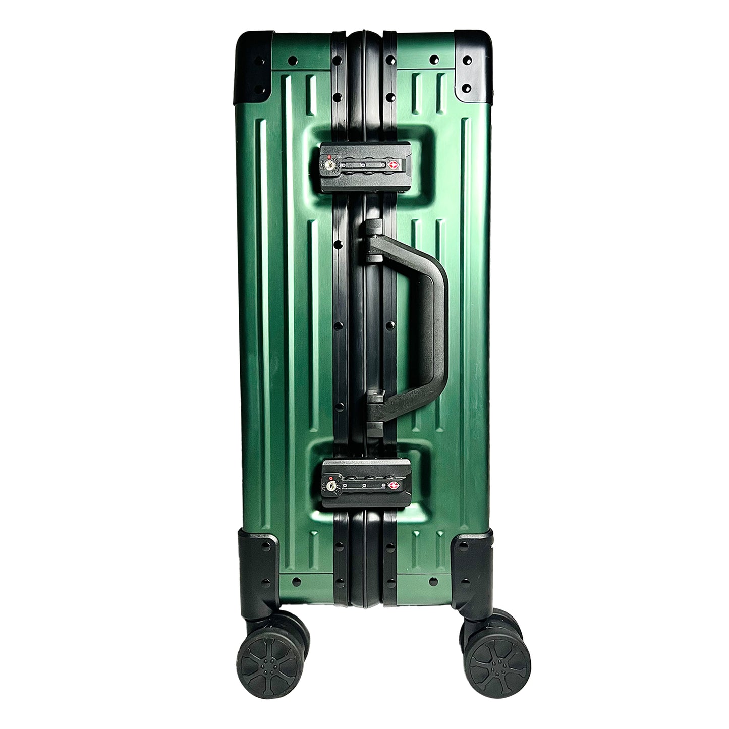 Checked Metal Luggage | 24"