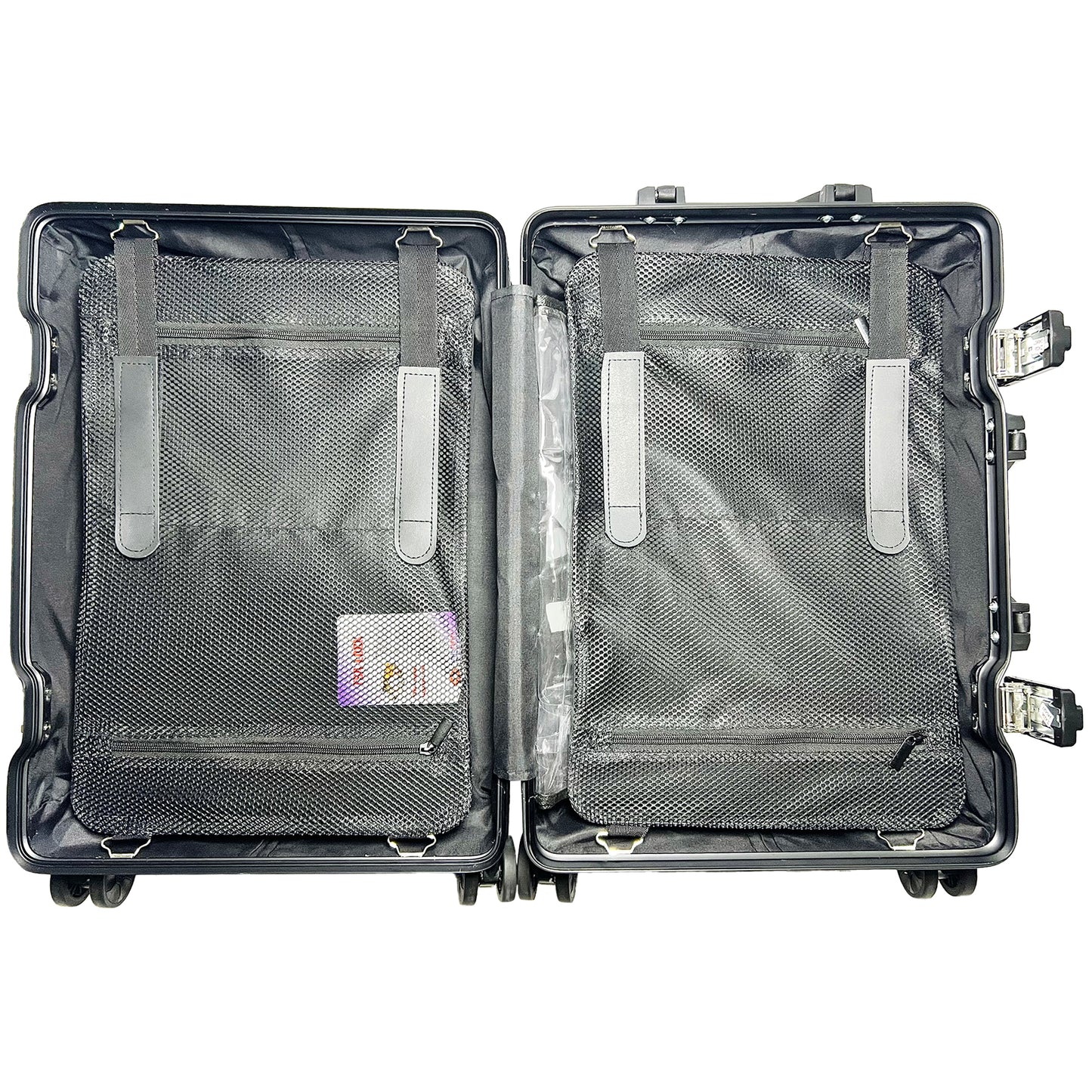 Checked Metal Luggage | 24"