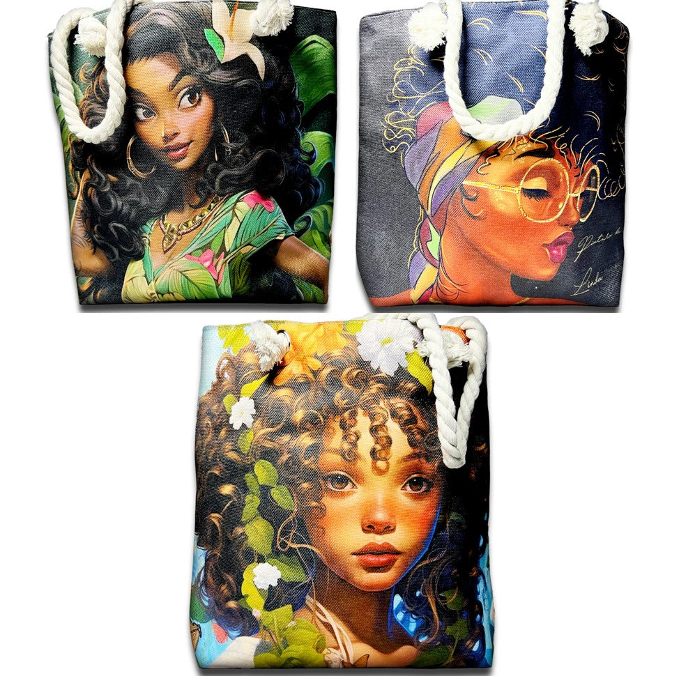 Miss Pretty Canvas Tote