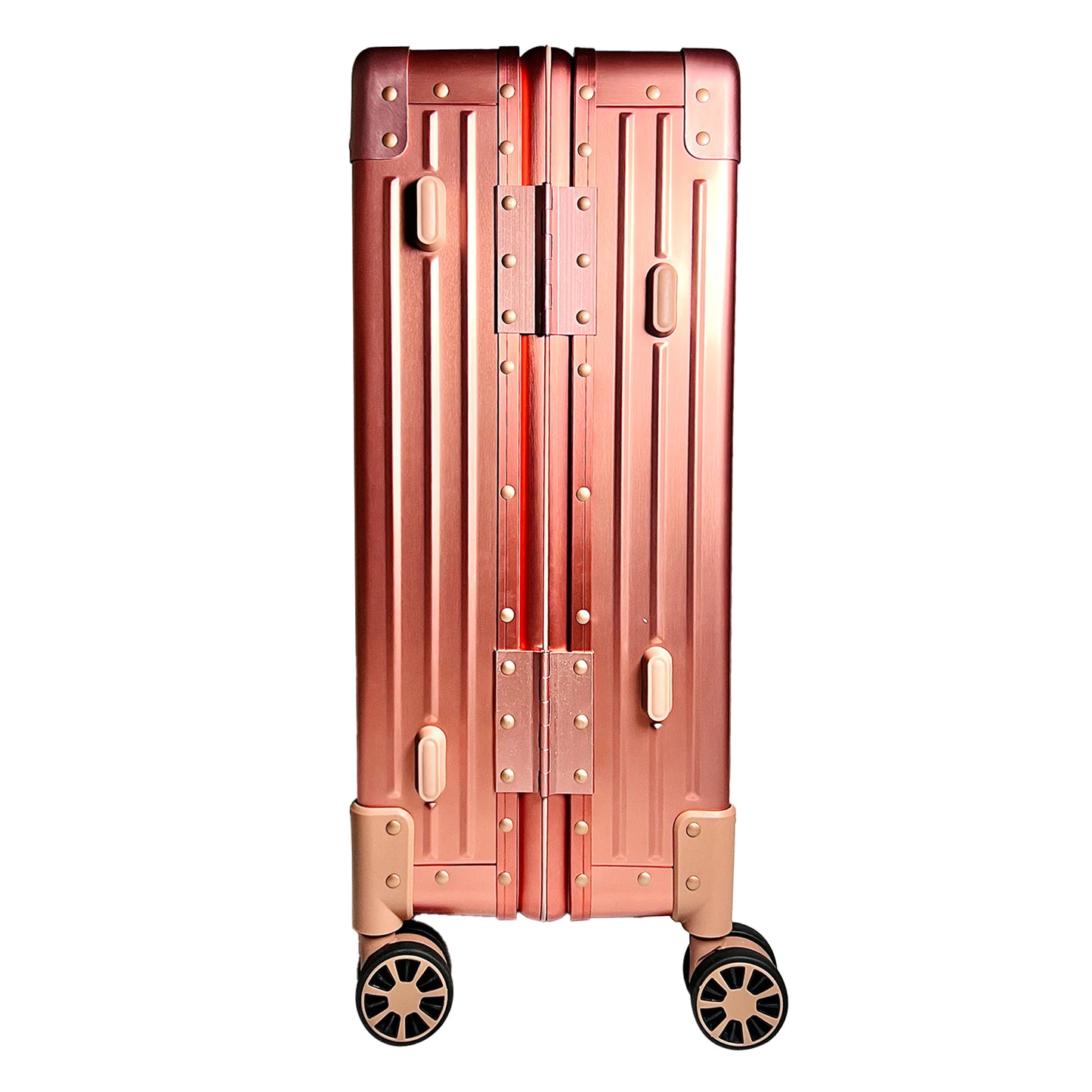 Checked Metal Luggage | 24"