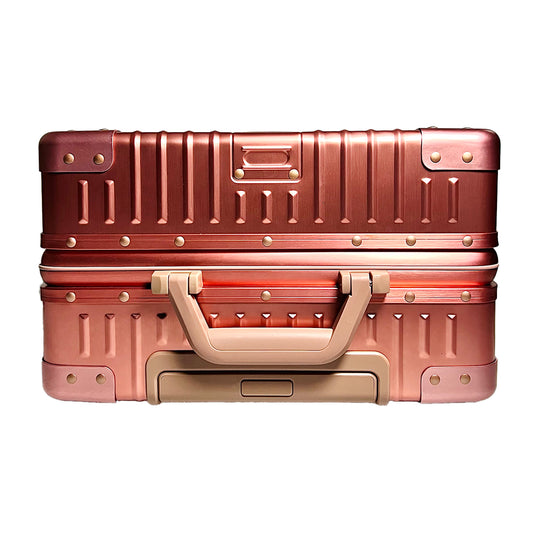Checked Metal Luggage | 24"