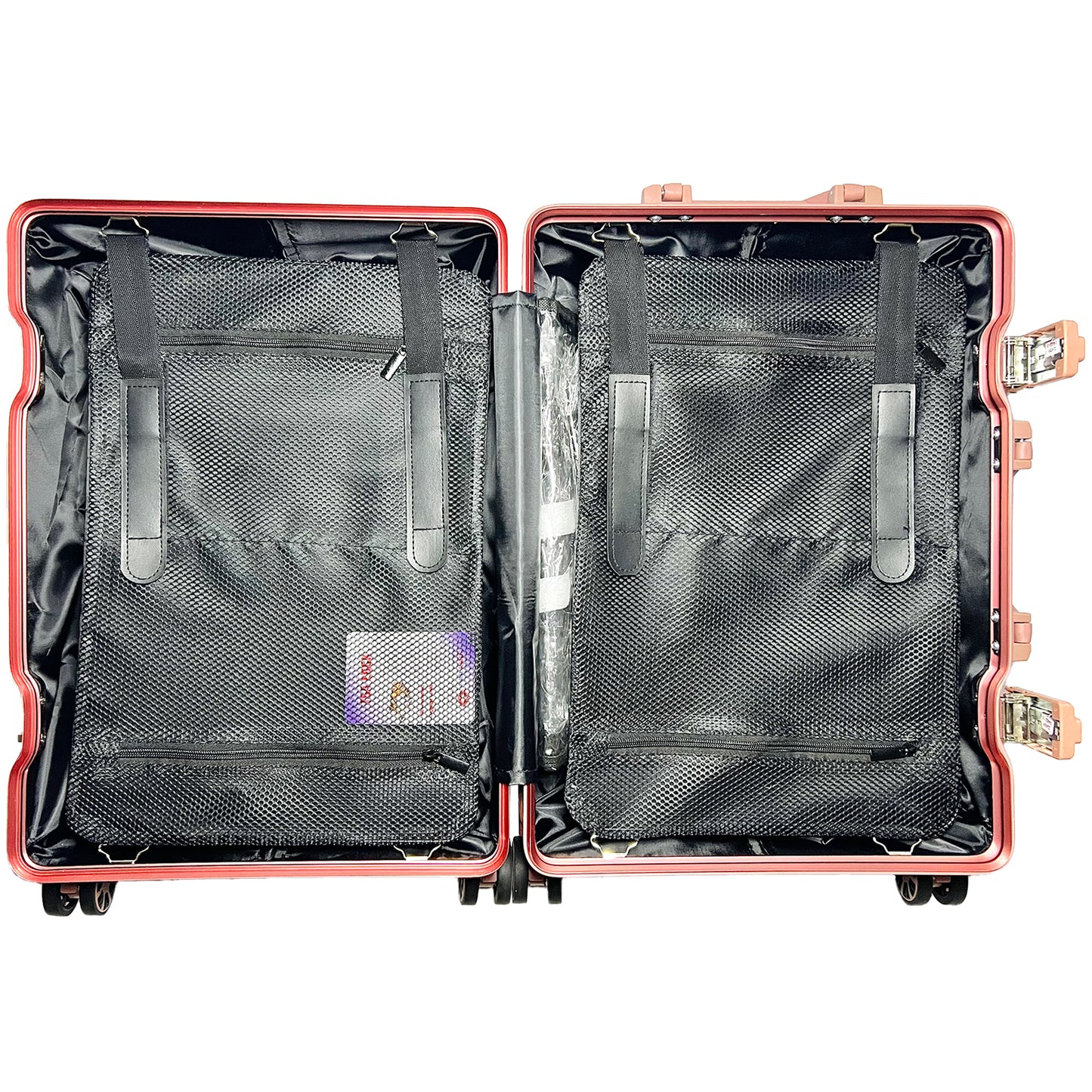 Checked Metal Luggage | 24"