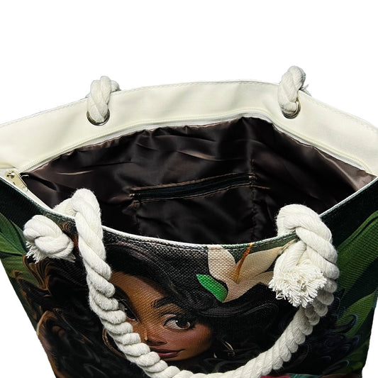 Miss Pretty Canvas Tote