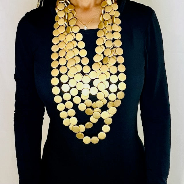 Wooden Necklace | 6 Strands