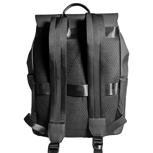 Rear-view of black Alpha Kappa Alpha Laptop Backpack