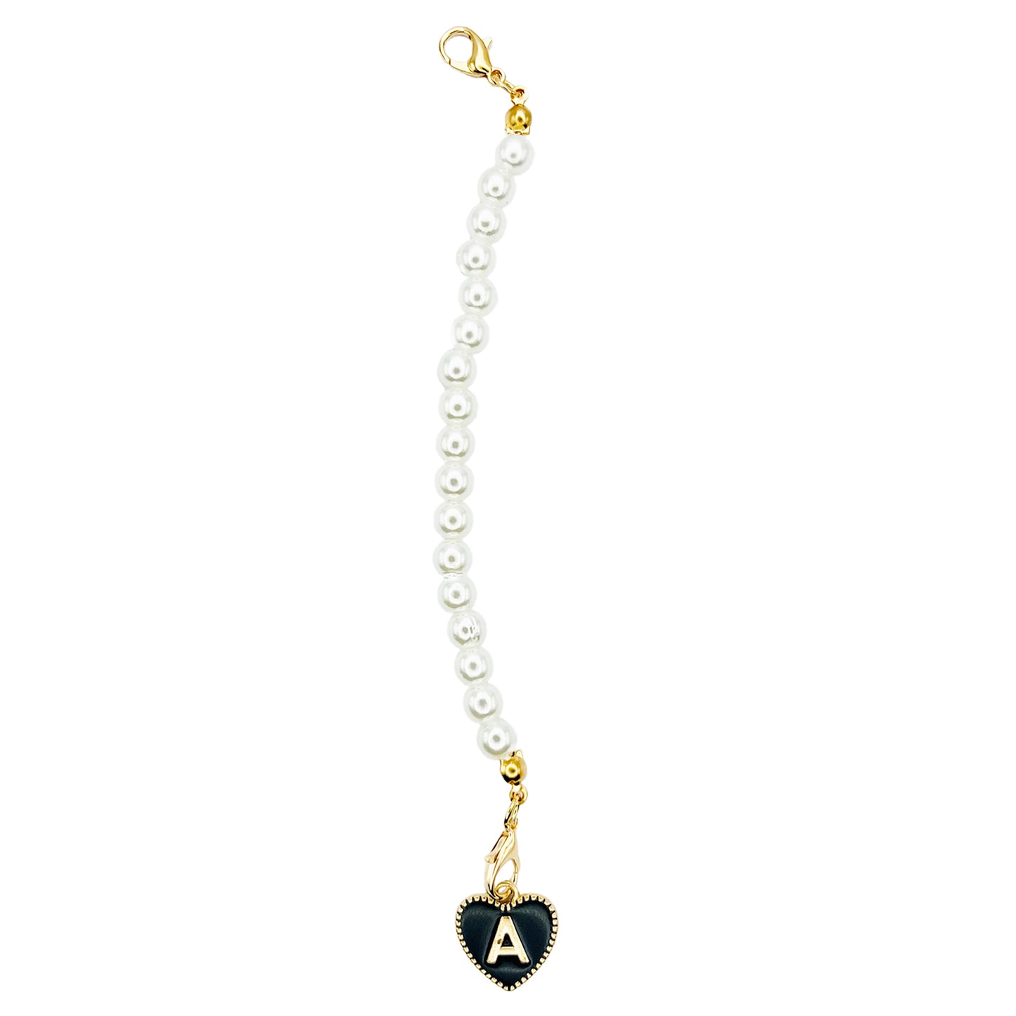 Tumbler Charm | Heart | Pearls
