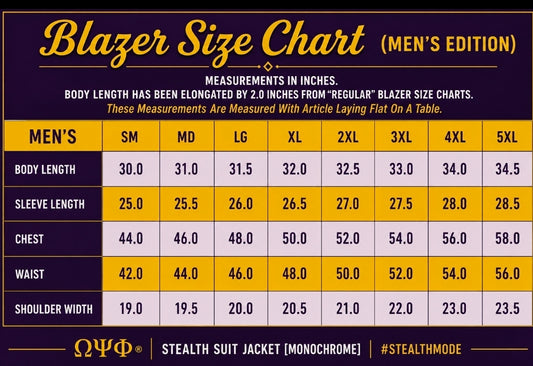 ΩΨΦ® Escutcheon Blazer | Stealth