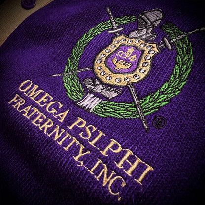 ΩΨΦ® Knit Cardigan | Old Gold