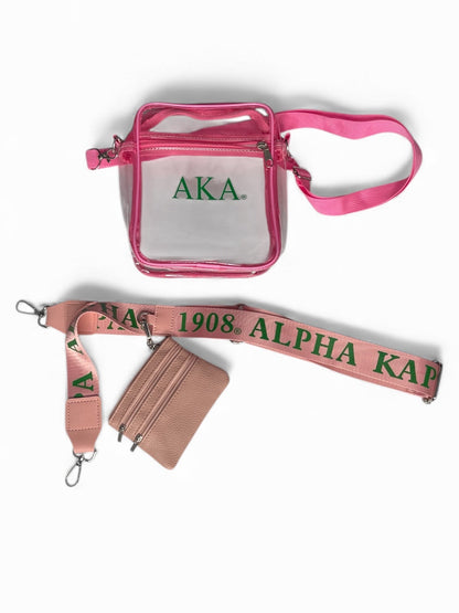 Bag Strap with Coin Purse | Alpha Kappa Alpha® + 1908®