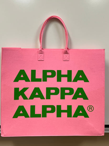 Alpha Kappa Alpha® Block Letters Reusable Felt Bag