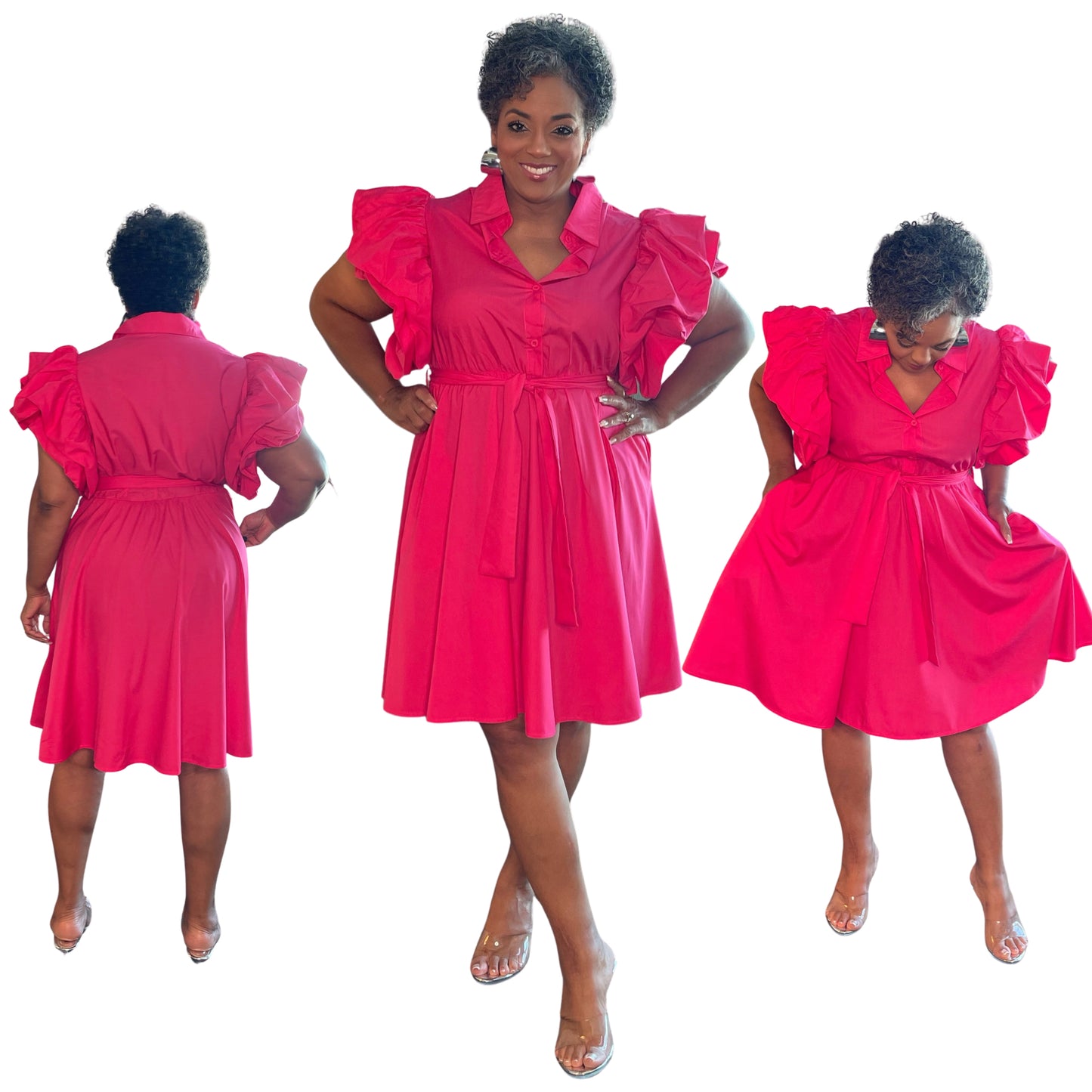 Pink Midi Dress