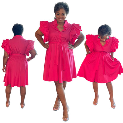 Pink Midi Dress