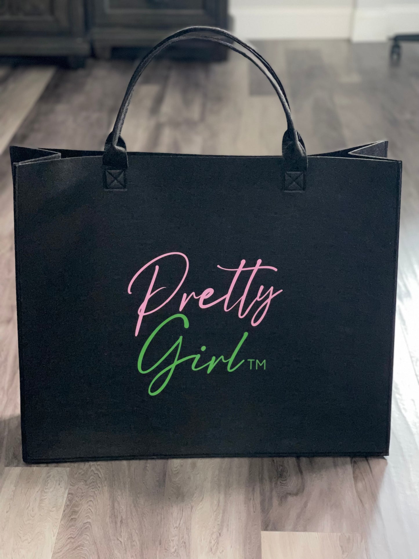 Reusable AKA® Felt Shopping Bags | Pretty Girl