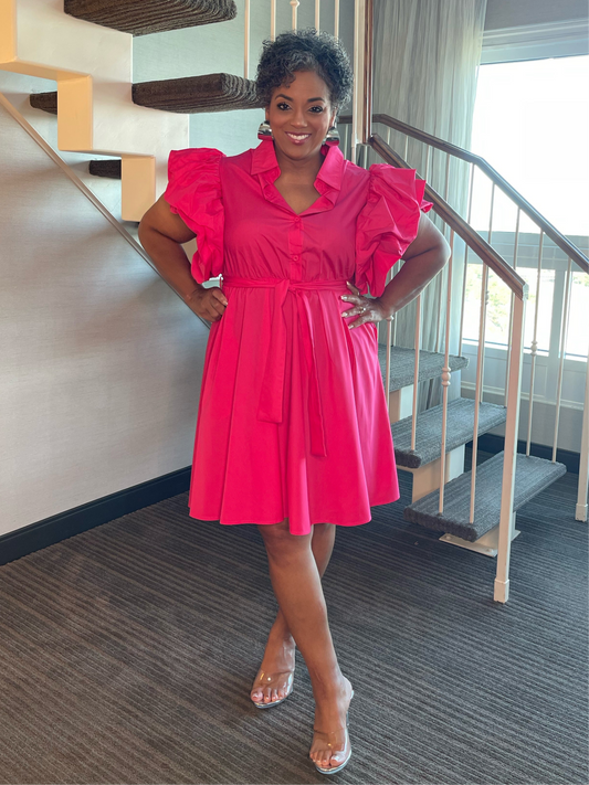 Pink Midi Dress