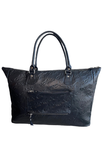 AKA® Signature Leather Tote Bag | Weekender [Full Grain Cowhide Leather]