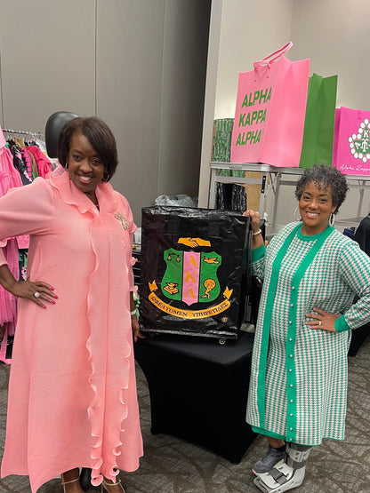 Alpha Kappa Alpha® Block Letters Reusable Felt Bag