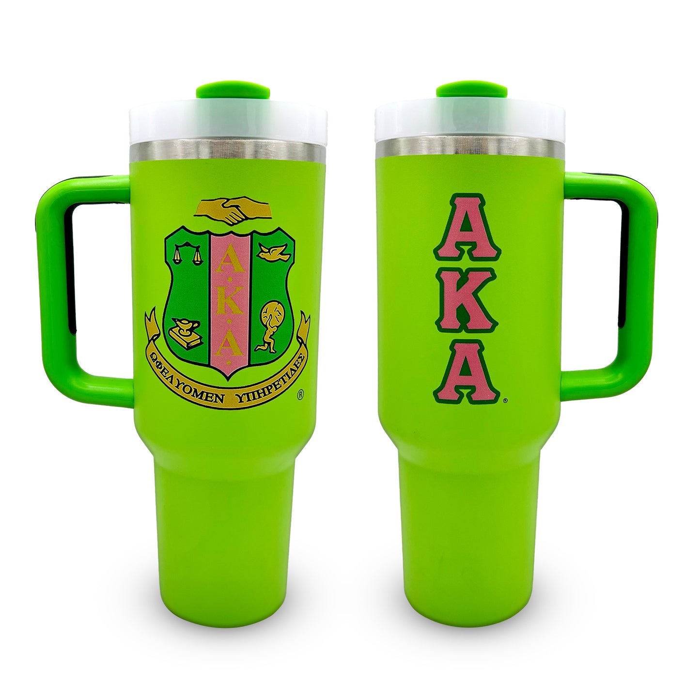 AKA® 40 oz Dual Logo Tumbler [v 2.0] | Stainless Steel