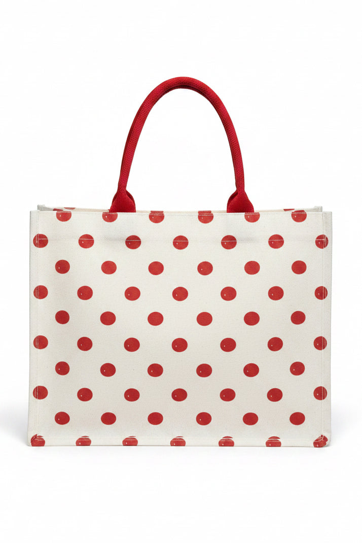 Delta Sigma Theta® Polka Dots Tote [Canvas]