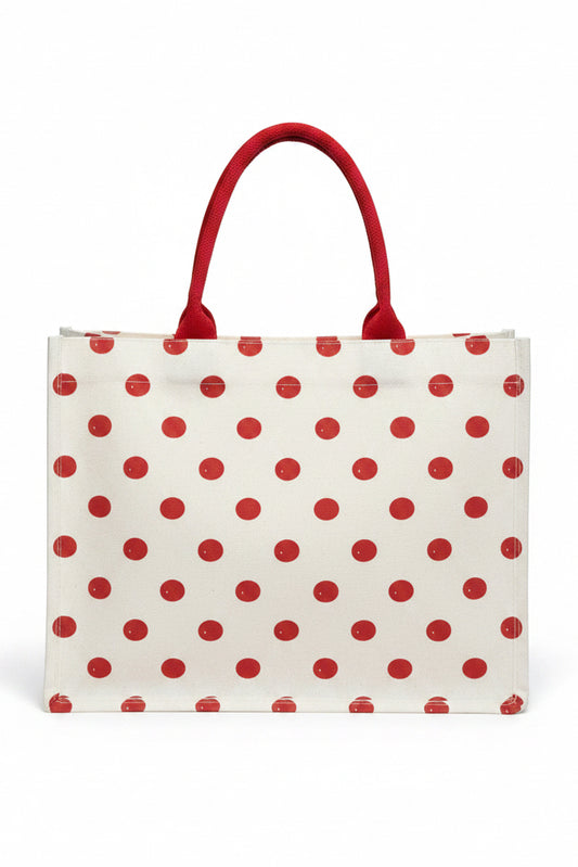 Delta Sigma Theta® Polka Dots Tote [Canvas]