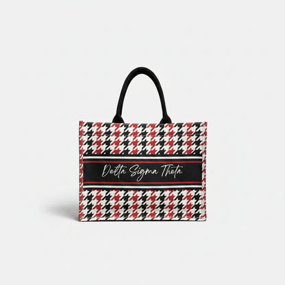 Delta Sigma Theta® Houndstooth Tote [Canvas]