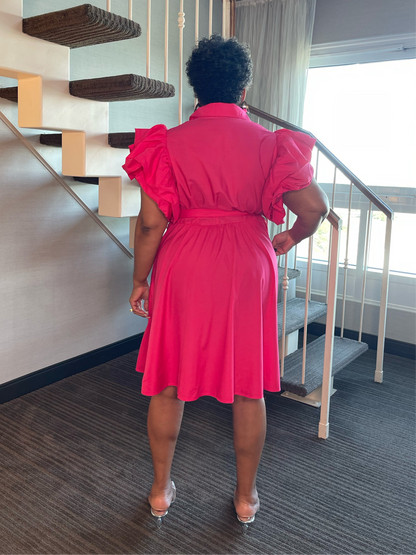 Pink Midi Dress