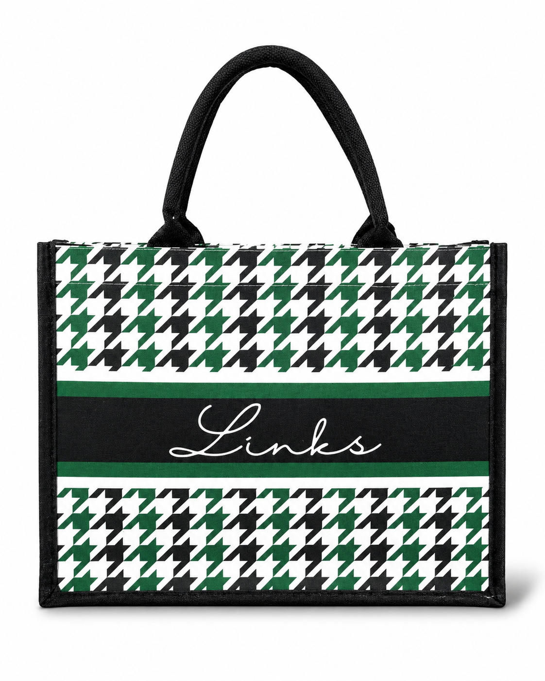 Links Houndstooth Canvas Tote (Two Options)