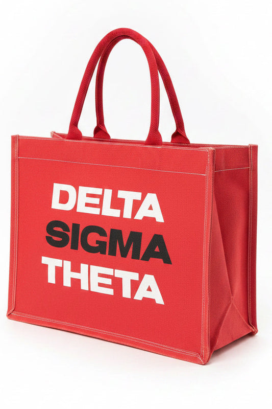 Delta Sigma Theta Red® Vintage Tote [Canvas]