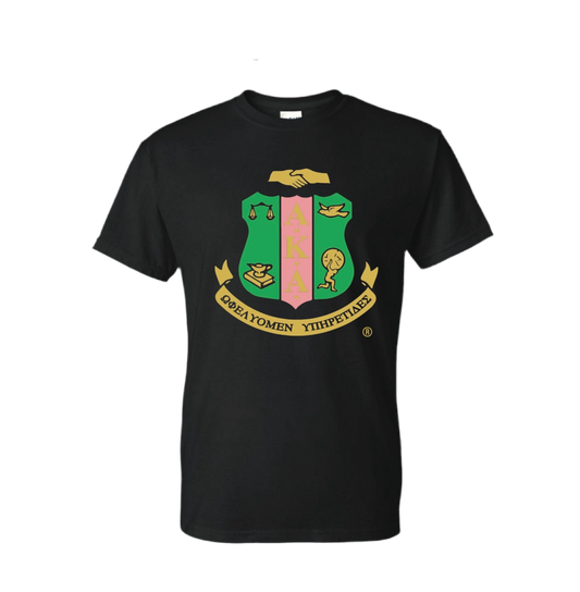 AKA® Coat of Arms Black Tshirt