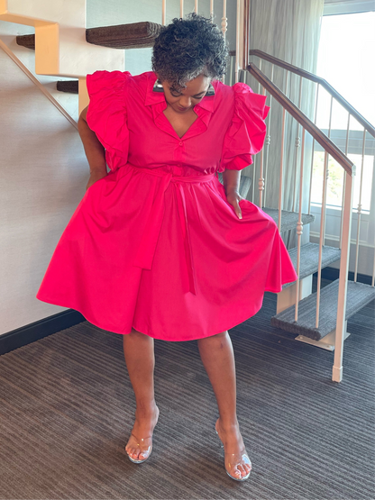 Pink Midi Dress