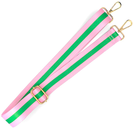 Bag Strap | Color Block - Pink + Green