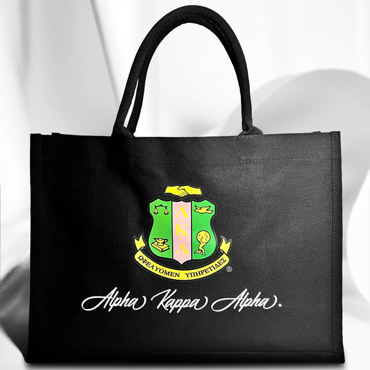 AKA® Coat Of Arms + Alpha Kappa Alpha® Signature Tote [Canvas]