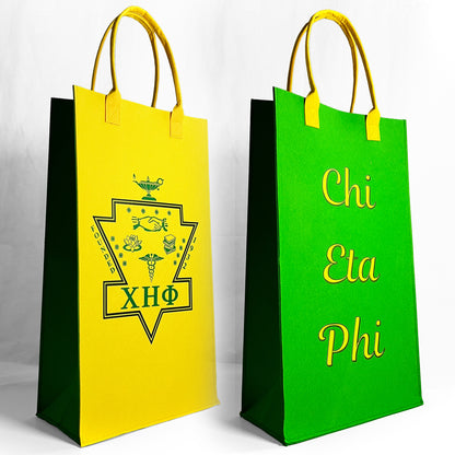 ΧΗΦ Emblem + Chi Eta Phi | Dual Logo Reusable Felt Bags