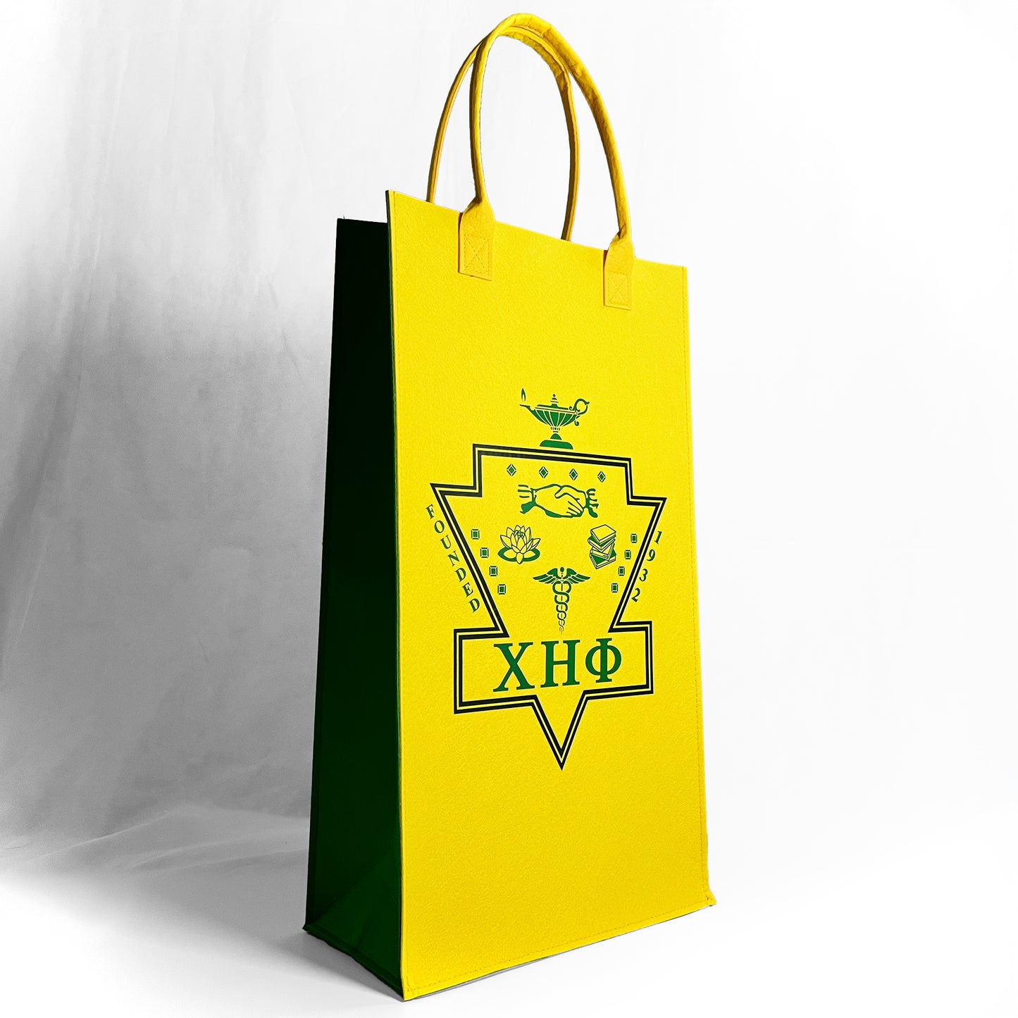 ΧΗΦ Emblem + Chi Eta Phi | Dual Logo Reusable Felt Bags