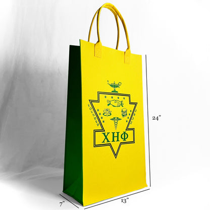 ΧΗΦ Emblem + Chi Eta Phi | Dual Logo Reusable Felt Bags