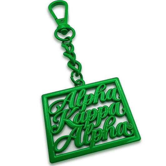 Alpha Kappa Alpha® Keychain / Purse Charm v 2.0| [Metal]