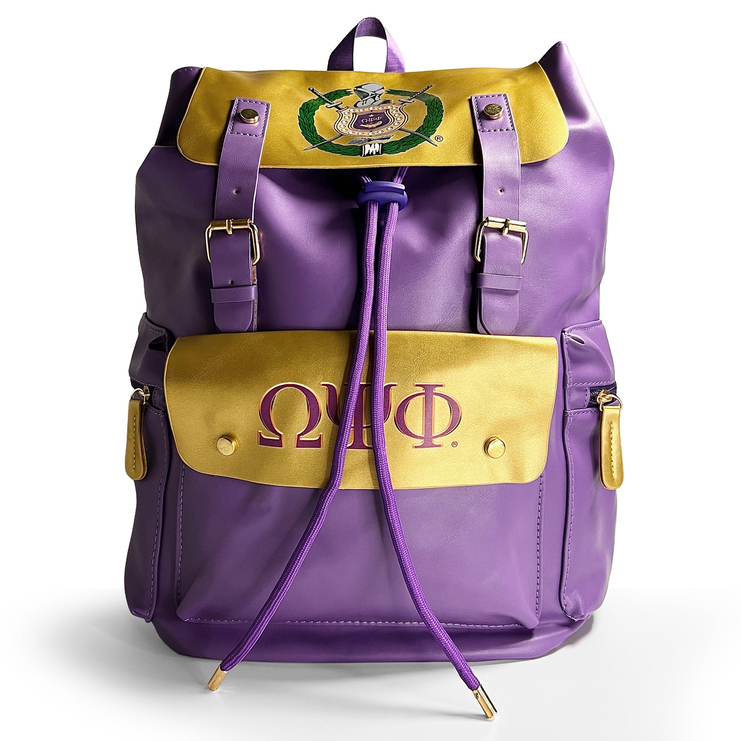 ΩΨΦ® + Escutcheon Backpack [Purple/Gold]