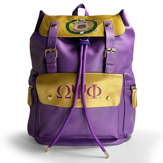 ΩΨΦ® + Escutcheon Backpack [Purple/Gold]