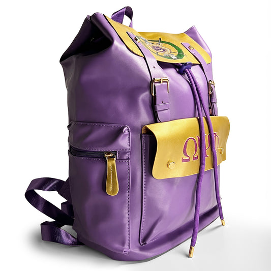 ΩΨΦ® + Escutcheon Backpack [Purple/Gold]