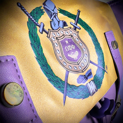 ΩΨΦ® + Escutcheon Backpack [Purple/Gold]