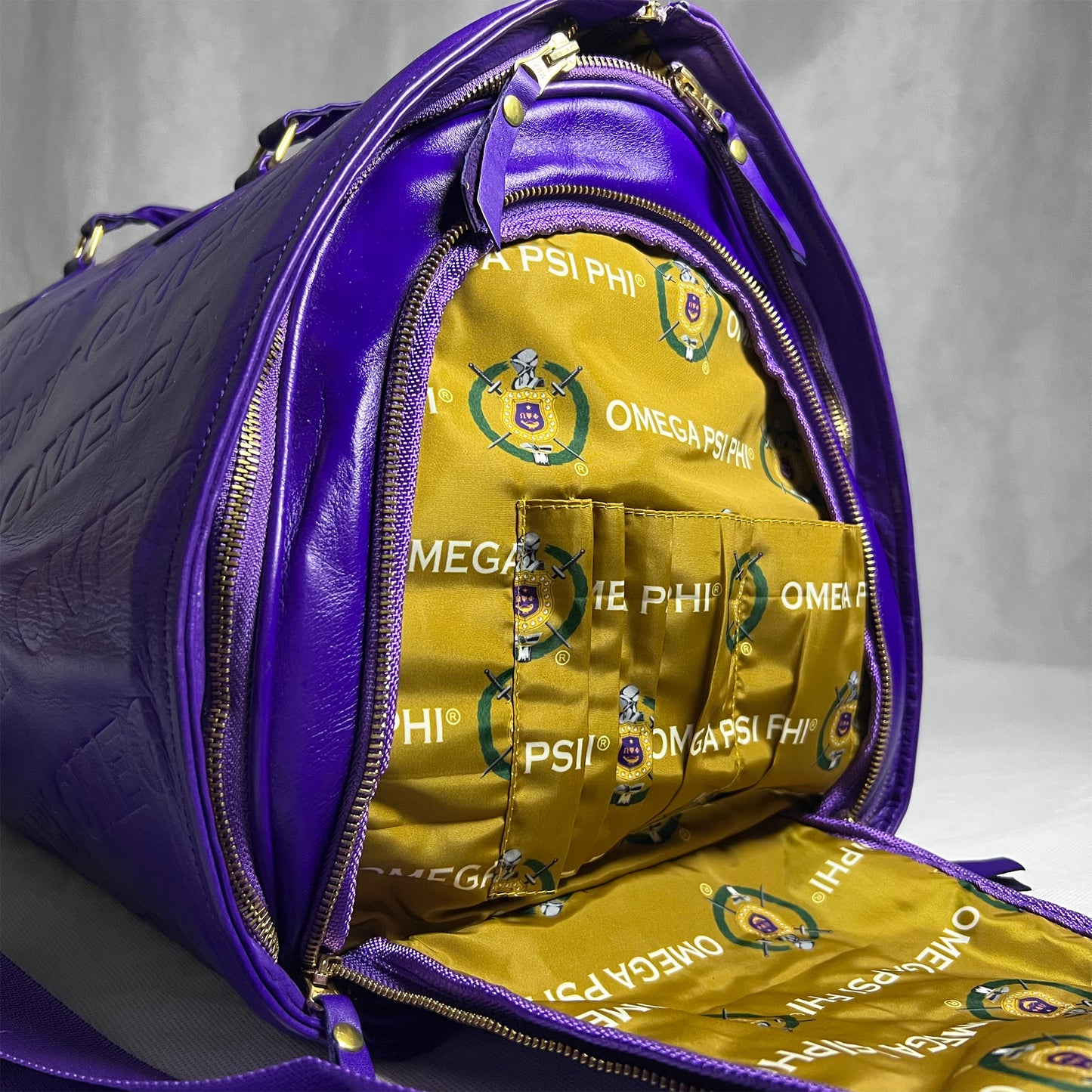 ΩΨΦ® Garment Duffle Bag | Weekender [Full Grain Cowhide Leather]